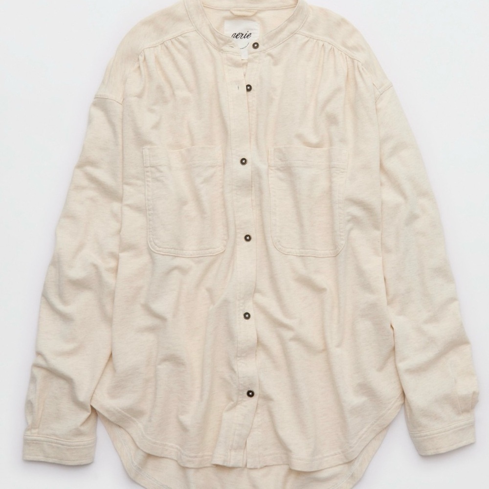 Aerie Roll With it lightweight fleece shirt NWT